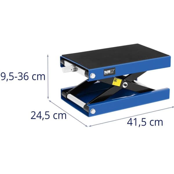 Manuell motorcykeldomkraft 9,5-36 cm upp till 500 kg