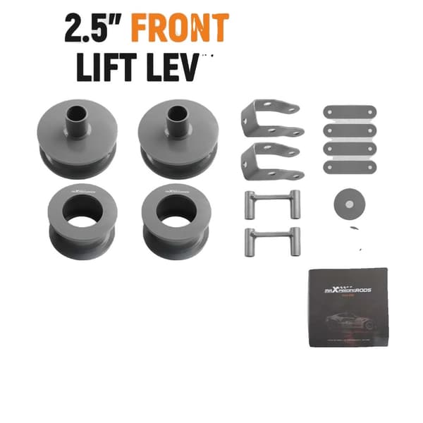 Jeep Wrangler JK Lyftkit, 2,5" Framlift, 0,5" Baklift, Hållbara Komponenter i Kolfiberstål