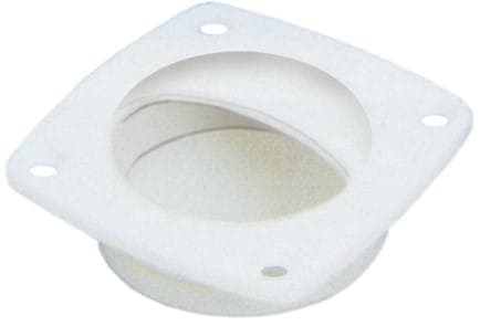 Bottenlyft 57x57mm - PVC vit