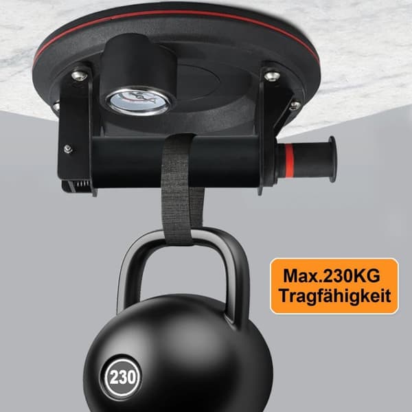 Lollanda 2-pack 8-tums vakuumlyft med tryckmätare, glaslyftare, kakel- och glasflyttare, maximal belastning 230 kg