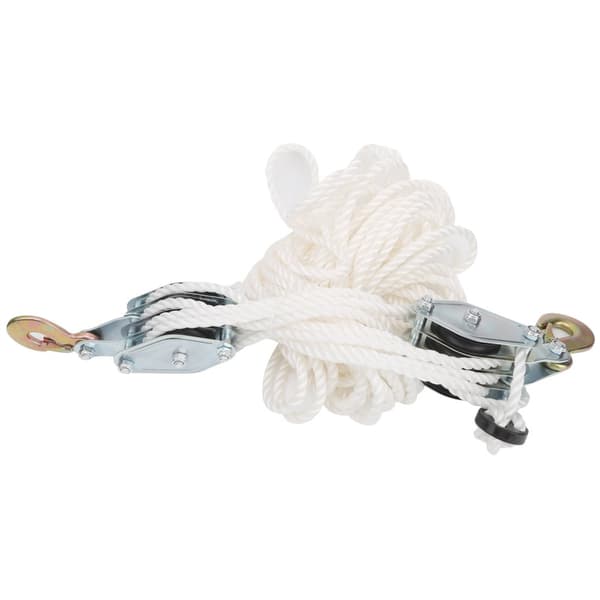 Hejsesnor, 4000 LB belastningsevne, galvaniseret stål, multi nylon reb,2Ton