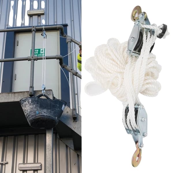 Hejsesnor, 4000 LB belastningsevne, galvaniseret stål, multi nylon reb,2Ton