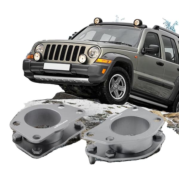Leveling Lift Kit, 2" Forhjulsløft, Holdbar Stål Konstruktion, Passer til Jeep Liberty og Cherokee 2002-2012