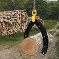 Miniatyrbillede 3 af 4: Log Lifting Tong, Høj Belastningskapacitet, Holdbart Kulstofstål, Justerbar Åbningsområde