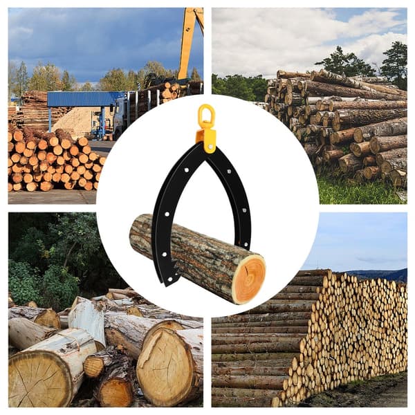Log Lifting Tong, Høj Belastningskapacitet, Holdbart Kulstofstål, Justerbar Åbningsområde