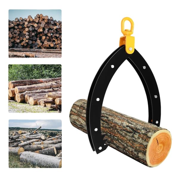 Log Lifting Tong, Høj Belastningskapacitet, Holdbart Kulstofstål, Justerbar Åbningsområde