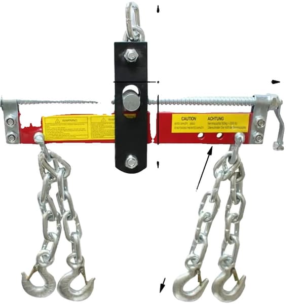 Kranmotorbalancer, 900 kg belastningsevne, justerbart arbejdsområde,Sølv