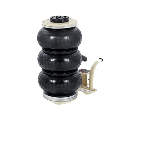Triple Bag Air Jack, 6600 lbs kapacitet, 5.5-17.7 inches løfteområde, 5 sekunders hurtig betjening,Hvid