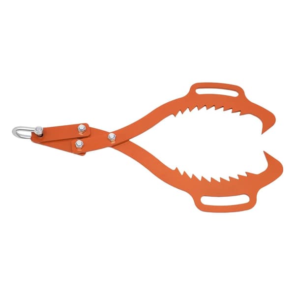 Log Lifting Tong, Heavy Duty Steel, 700 kg Kapacitet, 0-21 Tommer Kæbeåbning,Appelsin