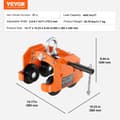Miniatyrbillede 2 af 2: Lastkapacitet 4400 lbs, Justerbar bredde 2,8-6,7 tommer, Dobbelt hjul,2T