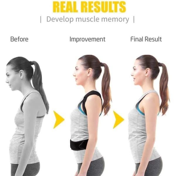 Justerbar Corring Posture Anti-pukkel ryglæn - XL