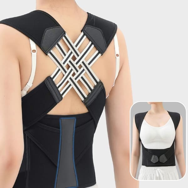 Correct Posture Back Posture Corrector Brace til mænd, kvinder - M