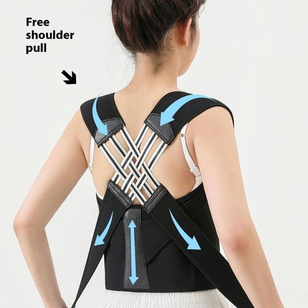 Correct Posture Back Posture Corrector Brace til mænd, kvinder - XL