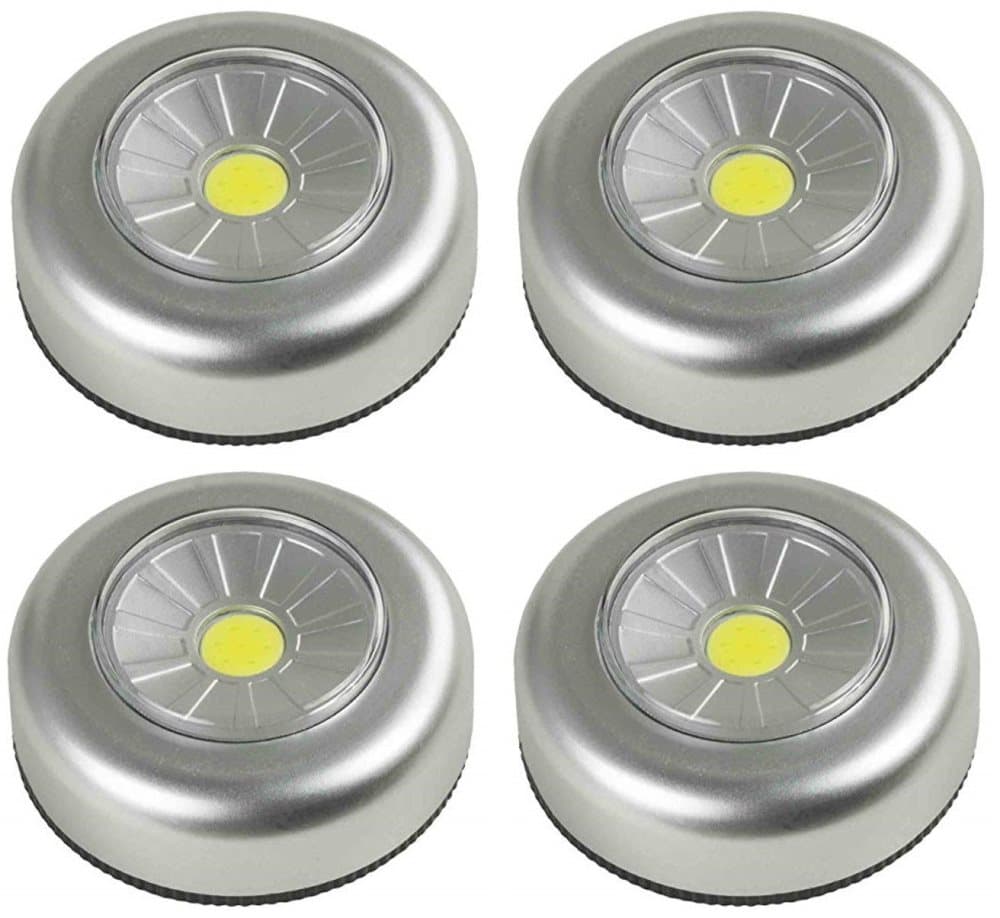 Batteridriven belysning 4-pack, LED downlight, spotlight lampa