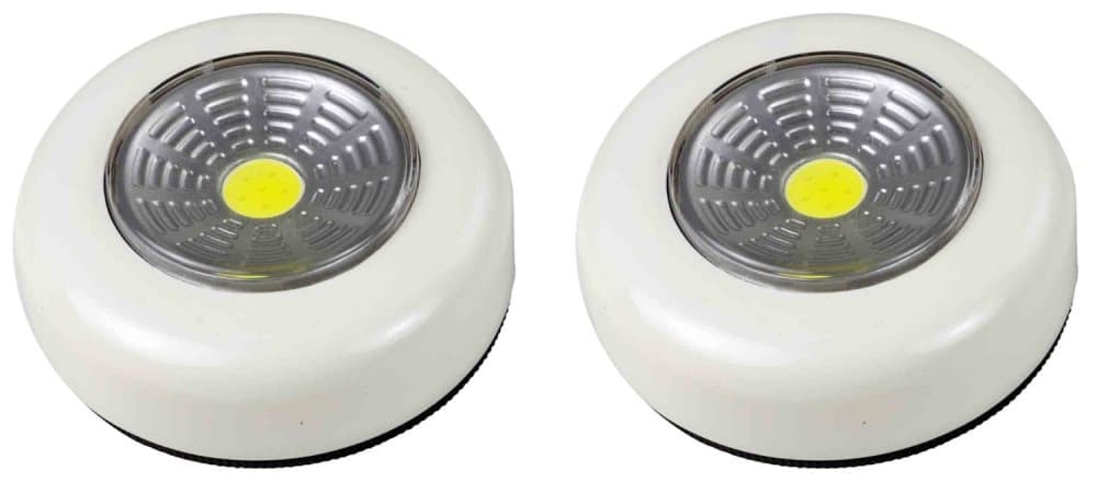 2st LED lampa, vit spotlight + 6st batterier