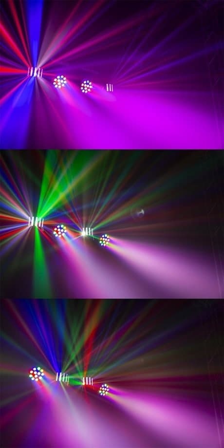 Beamz PartyBar2 2PAR 12x1W RGBW 2 derby R