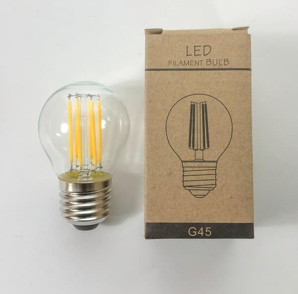LED lampa i vanlig form G45  6PACK