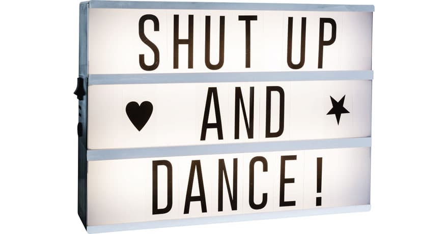 LED light letter box