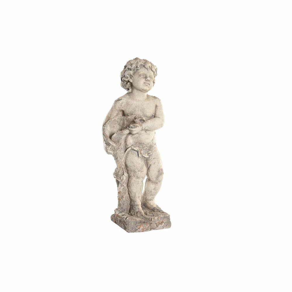 Dekorativ Trädgårdsfigur DKD Home Decor Grå Ängel Magnesium (28 x 22 x 77 cm)