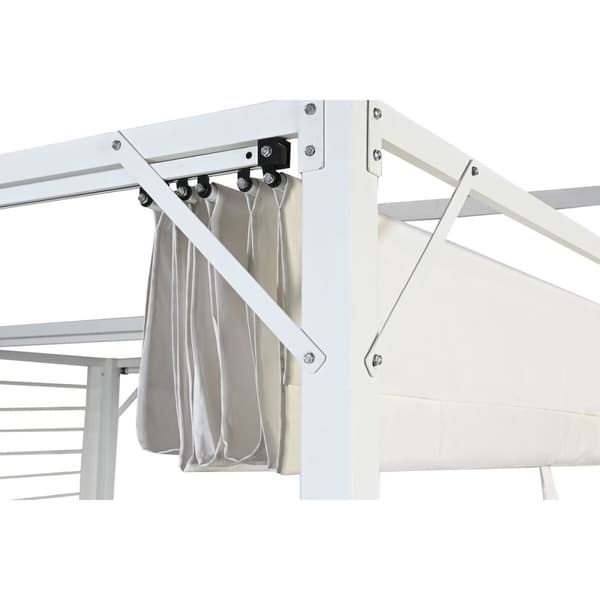 Pergola DKD Home Decor Vit 296 x 296 x 225 cm Stål