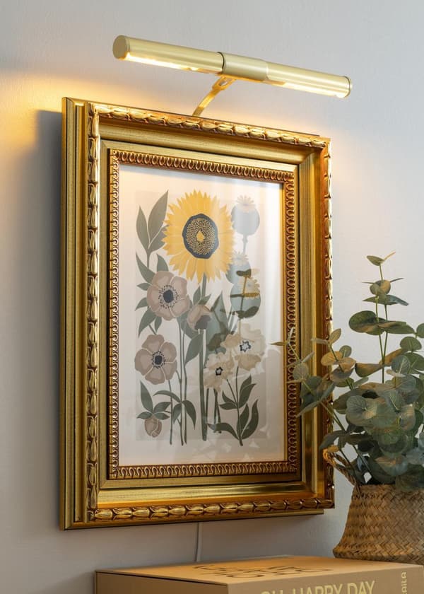 Tavelbelysning Art 2 Mässing. Eklunds Metall