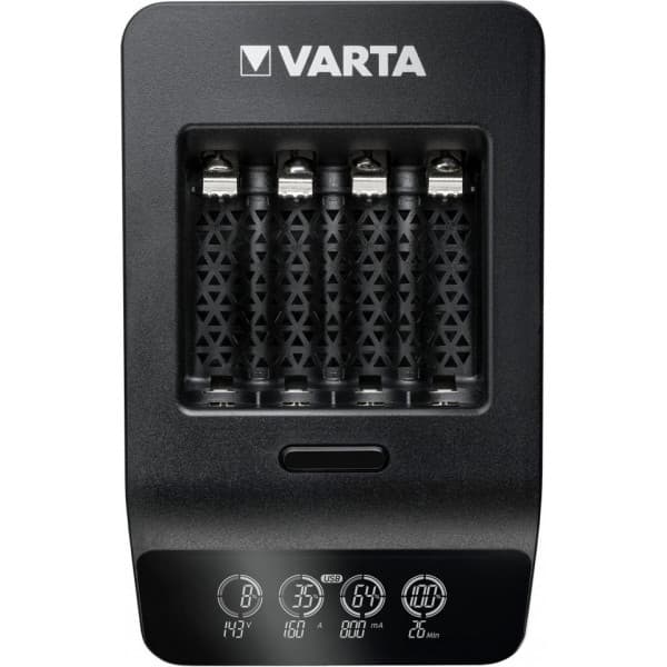 Varta LCD Smart Charger+ -opladningsenhed og 4 stk. AA (LR6) 2100 mAh batterier