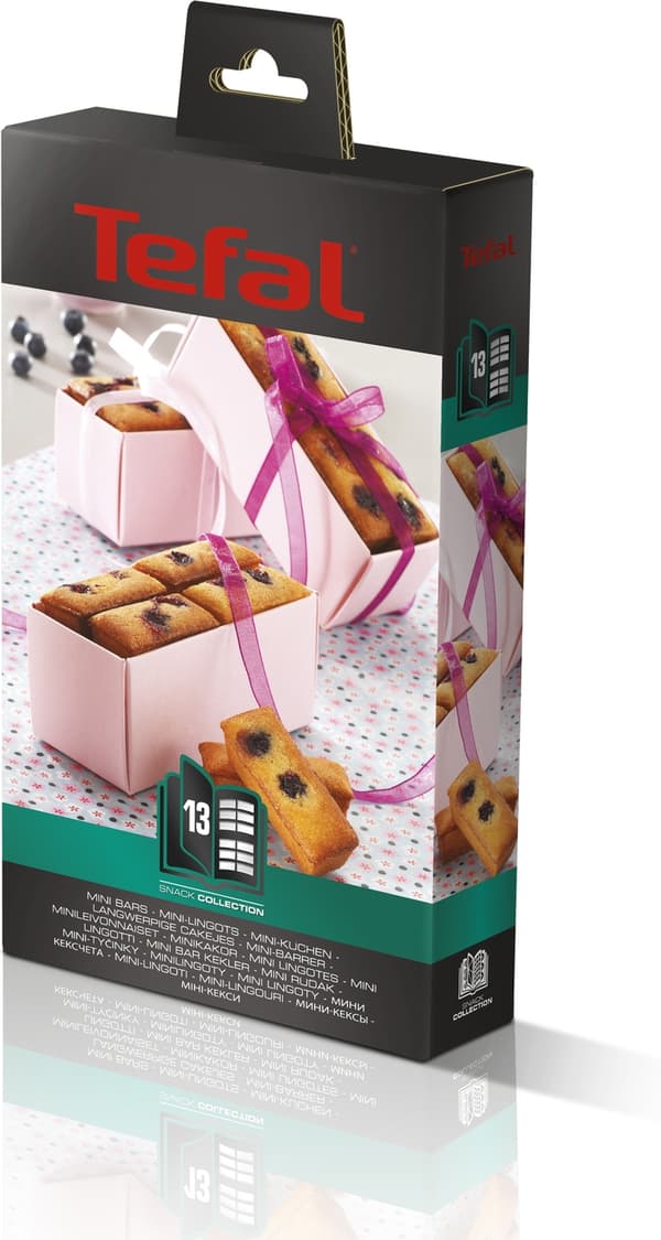 Tefal Snack Collection bakebrett: 13 minikaker/barer