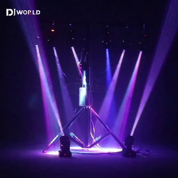 Bevægelseshoved LED Gobo Lys, 60W Effekt, 11 DMX Kanaler,EU-stik, 60W