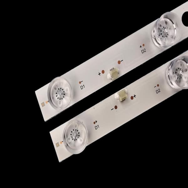 LED-taustavalonauhat, 542 mm pituus, 8 LED-helmeä per nauha, 3V jännite