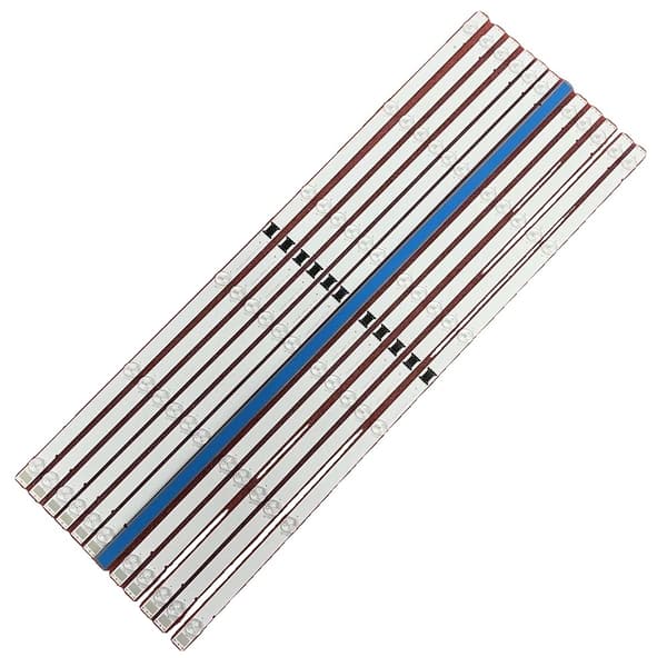 LED-taustavalaistusnauhasetti, 12 kappaletta, 3V, 694 mm pituus