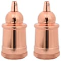 Miniatyrbild 2 av 2: Lamphållare 2 st roséguld E27