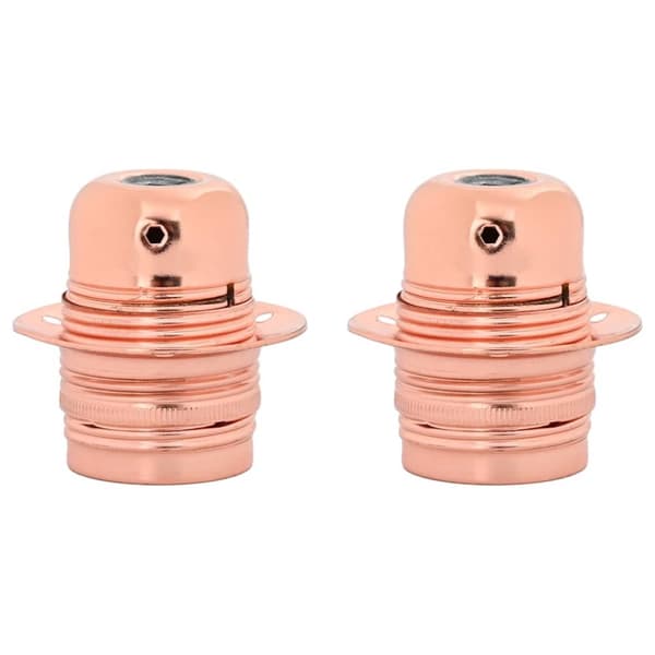 Lamphållare 2 st roséguld E27