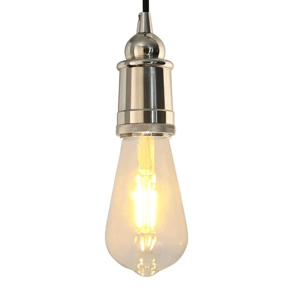 Lamphållare 2 st Satin Nickel E27