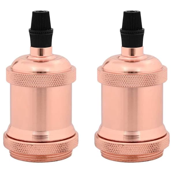 Lamphållare 2 st roséguld E27