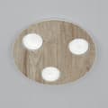 Miniatyrbillede 2 af 2: Loftslampe rund loftslampe STICKER 3x GX53 lyst egetræ