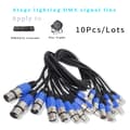 Miniatyrbillede 2 af 2: 3-PIN DMX Kabel, Tilpasselige Længdeindstillinger, CE- og FCC-certificeret,2M Blå, DMX-Kabel