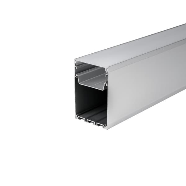V-TAC Aluminiumprofil 2mb Anodiserad, Mjölkfärgad 50x75mm VT-8127