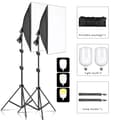 Miniatyrbild 2 av 2: Studio Kit, Softbox-belysning, Justerbart Stativ,135W