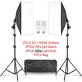 Miniatyrbillede 2 af 2: Studio Kit, Softbox Belysning, Justerbart Stativ,40W Hvid