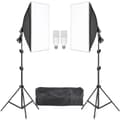 Pikkukuva 1 / 2: Studio Kit, Softbox-valaistus, Säädettävä jalusta,30W Valkoinen