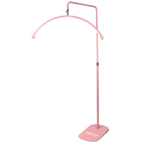 Multifunktionell LED-ringlampa, justerbar ljusstyrka, tvåfärgad temperatur,Rosa