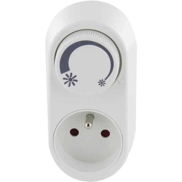 Lysdæmperfatning - CHACON - 54041 - Hvid - 200W - Kompatibel med LED- og glødepærer