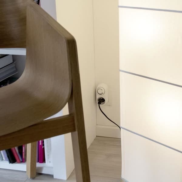 Lysdæmperfatning - CHACON - 54041 - Hvid - 200W - Kompatibel med LED- og glødepærer