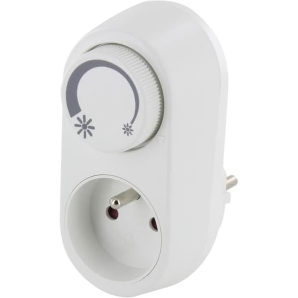 Lysdæmperfatning - CHACON - 54041 - Hvid - 200W - Kompatibel med LED- og glødepærer