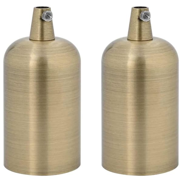 Lamphållare 2 st brons E27