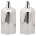 Miniatyrbild 2 av 2: Lamphållare 2 st Satin Nickel E27
