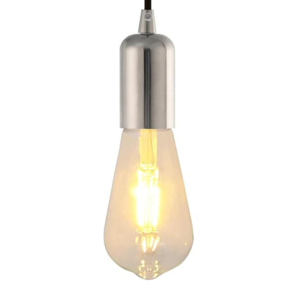 Lamphållare 2 st Satin Nickel E27