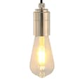 Miniatyrbild 1 av 2: Lamphållare 2 st Satin Nickel E27