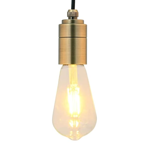 Lamphållare 2 st brons E27
