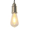 Miniatyrbild 1 av 2: Lamphållare 2 st Satin Nickel E27